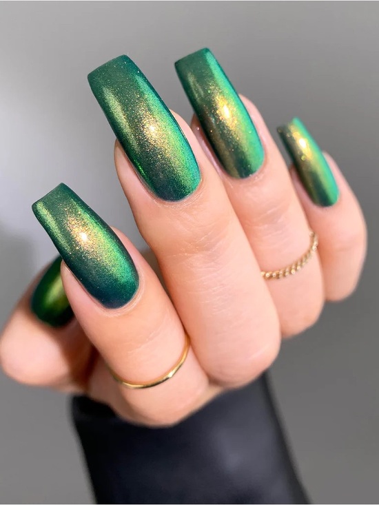 Mooncat Accessories - Mooncat alien invasion green gold multichrome nail polish dearly departed